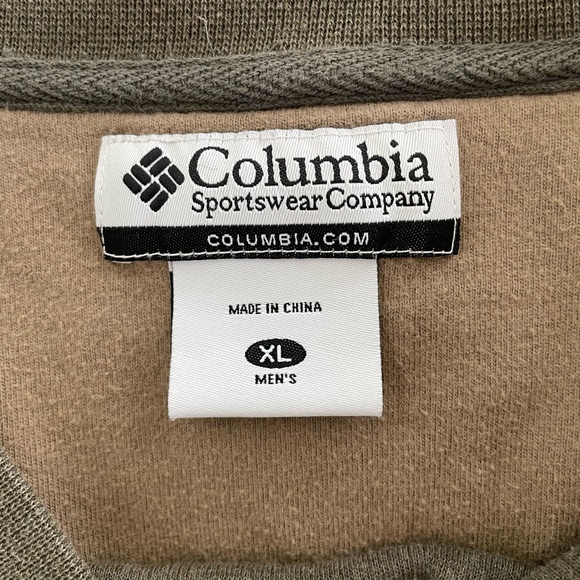 Men’s Columbia Sportswear Olive Green V-neck Sweater - size XL - Picture 3 of 4